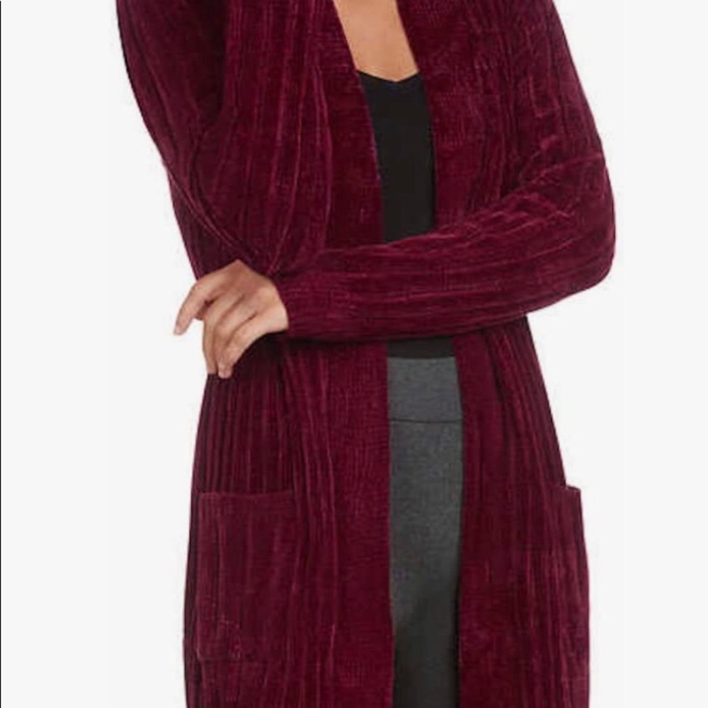 Chenille cardigan